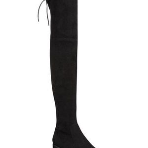 Charles David Gunter Over-The-Knee Black Flat Boot